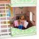 Деревянный кукольный домик "Луиза Виф", с мебелью 7 предметов в наборе, для кукол 20 см - 6
