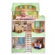 Деревянный кукольный домик "Луиза Виф", с мебелью 7 предметов в наборе, для кукол 20 см - 3