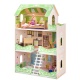 Деревянный кукольный домик "Луиза Виф", с мебелью 7 предметов в наборе, для кукол 20 см - 2