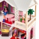 Деревянный кукольный домик "Сицилия", с мебелью 16 предметов в наборе, для кукол 30 см - 1