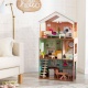 Деревянный кукольный домик "Дотти", с мебелью 17 предметов в наборе, свет, звук, для кукол 30 см - 1