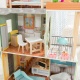 Деревянный кукольный домик "Хэлли", с мебелью 31 предмет в наборе, свет, звук, для кукол 30 см - 1