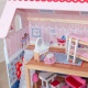 Деревянный кукольный домик "Ава", с мебелью 10 предметов в наборе, для кукол 30 см - 10