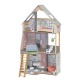 Деревянный кукольный домик "Алина", с мебелью 15 предметов в наборе, свет, для кукол 30 см - 7