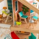 Деревянный кукольный домик "Ассембли", открытый на 360°, на колесиках, с мебелью 42 предмета в наборе, для кукол 30 см - 9