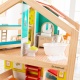 Деревянный кукольный домик "Ассембли", открытый на 360°, на колесиках, с мебелью 42 предмета в наборе, для кукол 30 см - 8