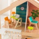 Деревянный кукольный домик "Ассембли", открытый на 360°, на колесиках, с мебелью 42 предмета в наборе, для кукол 30 см - 5
