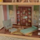 Деревянный кукольный домик "Зоя", с мебелью 18 предметов в наборе, свет, звук, для кукол 30 см - 5