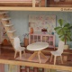 Деревянный кукольный домик "Зоя", с мебелью 18 предметов в наборе, свет, звук, для кукол 30 см - 1