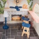 Деревянный кукольный домик "Камила", с мебелью 30 предметов в наборе, свет, звук, для кукол 30 см - 6