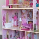Деревянный кукольный домик "Розовый Замок", с мебелью 16 предмета в наборе, свет, звук, для кукол 30 см - 6