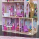 Деревянный кукольный домик "Розовый Замок", с мебелью 16 предмета в наборе, свет, звук, для кукол 30 см - 2