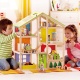 Деревянный кукольный домик "Времена года", с мебелью 36 предметов в наборе и двусторонней крышей, для кукол 15 см - 3