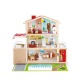 Деревянный кукольный домик "Семейный особняк", с мебелью 29 предметов, 4 куклами в наборе, свет, звук, для кукол 15 см - 8