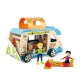 Деревянный кукольный домик "Фургон для приключений", с аксессуарами 20 предметов, 2 куклами в наборе, для кукол 15 см - 4