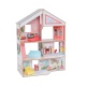 Деревянный кукольный домик "Чарли", открытый на 360°, с мебелью 10 предметов в наборе, для кукол 17 см - 13