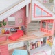 Деревянный кукольный домик "Чарли", открытый на 360°, с мебелью 10 предметов в наборе, для кукол 17 см - 4