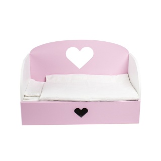 Диван – кровать "Сердце" Мини, цвет: розовый
