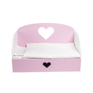 Диван – кровать "Сердце", цвет: розовый