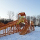 Зимняя деревянная горка "Snow Fox 12 м" с двумя скатами (две лестницы) - 1