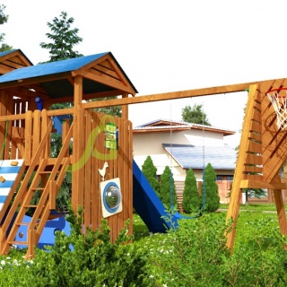 Детская деревянная площадка "IgraGrad Домик 3" для общественных мест