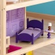 Деревянный кукольный домик "Самый роскошный", открытый на 360°, на колесиках, с мебелью 46 предметов в наборе, для кукол 30 см - 1