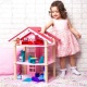 Деревянный кукольный домик "Роза Хутор", с мебелью 14 предметов в наборе, для кукол 15 см - 4