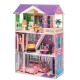 Деревянный кукольный домик "Флоренция", с мебелью 16 предметов в наборе, для кукол 30 см - 4