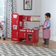 Игрушка кухня из дерева "Винтаж", цвет Красный (Red Vintage Kitchen) - 4