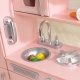 Кухня детская из дерева "Винтаж", цвет Розовый (Pink Vintage Kitchen) - 2