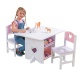 Набор детской мебели "Heart"(стол+2 стула+4 ящика) - 4