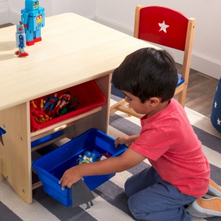 Набор детской мебели "Star"(стол+2 стула+4 ящика)
