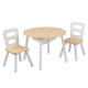 Стол + 2 стула "Сокровищница", бежевый (Round Storage Table & Chair Set) - 7