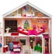 Деревянный кукольный домик "Мечта", с мебелью 31 предмет в наборе, с гаражом и с качелями, для кукол 30 см - 2