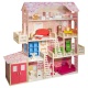 Деревянный кукольный домик "Нежность", с мебелью 28 предметов в наборе и с гаражом, для кукол 30 см - 9