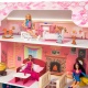 Деревянный кукольный домик "Нежность", с мебелью 28 предметов в наборе и с гаражом, для кукол 30 см - 8