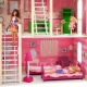 Деревянный кукольный домик "Нежность", с мебелью 28 предметов в наборе и с гаражом, для кукол 30 см - 6
