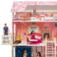 Деревянный кукольный домик "Нежность", с мебелью 28 предметов в наборе и с гаражом, для кукол 30 см - 3