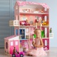 Деревянный кукольный домик "Нежность", с мебелью 28 предметов в наборе и с гаражом, для кукол 30 см - 2
