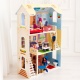 Деревянный кукольный домик "Шарм", с мебелью 16 предметов в наборе, для кукол 30 см - 4