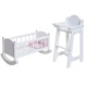 Набор кукольной мебели (стул+люлька), цвет Белый - 5