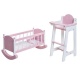 Набор кукольной мебели (стул+люлька), цвет Розовый - 6