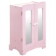 Набор кукольной мебели (шкаф+люлька), цвет Розовый - 2