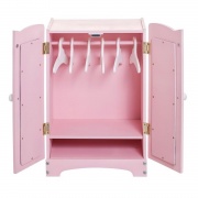 Набор кукольной мебели (шкаф+люлька), цвет Розовый