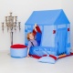 Текстильный домик-палатка с пуфиком для мальчика "Замок Бристоль" - 4