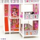 3-этажный кукольный дом (угловой, 6 комнат, мебель, 3 куклы, велосипед)  - 3