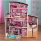 Деревянный кукольный домик "Сияние", с мебелью 30 предметов в наборе, гаражом, бассейном, для кукол 30 см - 6