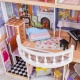 Деревянный кукольный домик "Магнолия", с мебелью 13 предметов в наборе, свет, звук, для кукол 30 см - 11