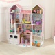 Деревянный кукольный домик "Загородная усадьба", с мебелью 31 предмет в наборе и с гаражом, для кукол 30 см - 1