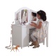 Белый деревянный туалетный столик (трельяж) для девочек "Делюкс" (Deluxe Vanity & Chair) - 3